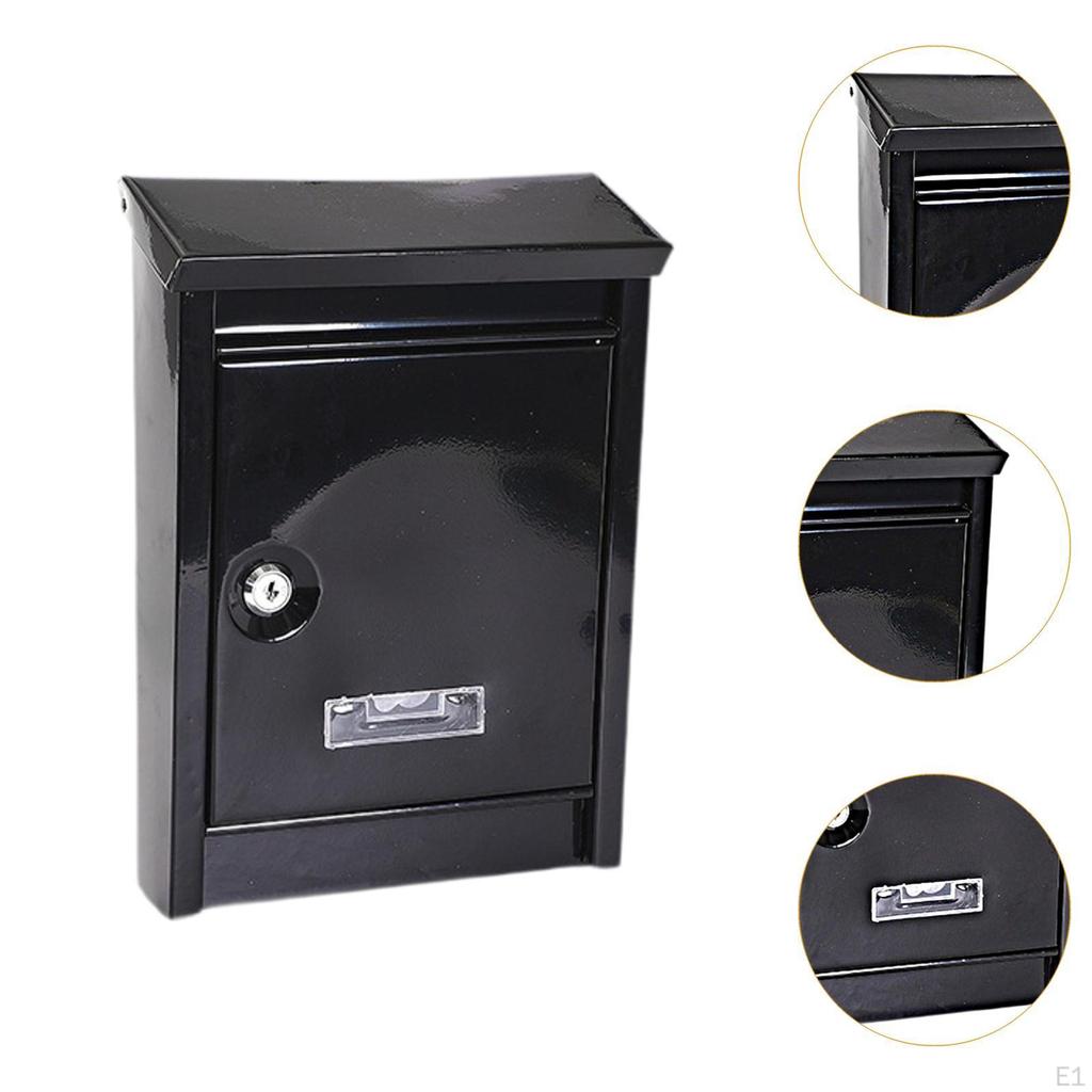 Big Metal Delivery Box Mountingbox, with 2 Keys, Outdoor Postbox Mailbox for The Entrance House