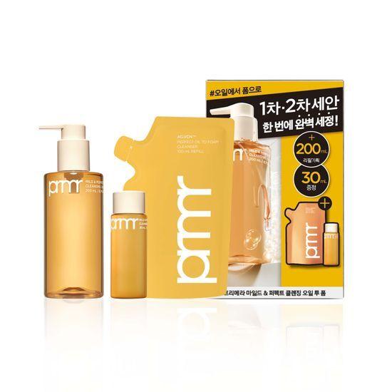 Primera Mild & Perfect Cleansing Oil To Foam 200ml+200ml+30ml
