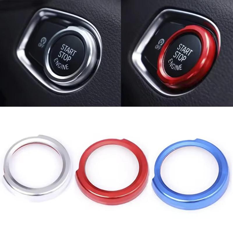 1Pc Red/Blue/Silver Car Engine Start Button Stickers For BMW 1 2 3 4 Series X1 F48 F20 F21 F30 F32 F33 F34 F36 F45 F46 Models