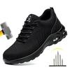 Fashion New Styles Men Safety Boots with Steel Toe Cap Anti-smash Work Sneakers Safety Shoes Men Indestructible Work Boots Hiking Shoes