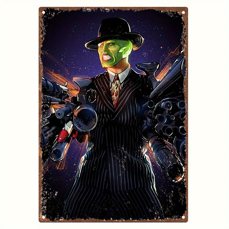 

Vintage Metal Tin Sign The Mask MovieInspired Wall Art Aluminum for Home Living Room Study Campus Decor Unique Gi aluminum 20x30cm