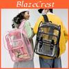 Pvc Transparent Flap Backpack With Waterproof Design For Travel And Sports Use