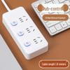 USB Socket Panel with Multi-Outlet Power Strip and Sub-Control