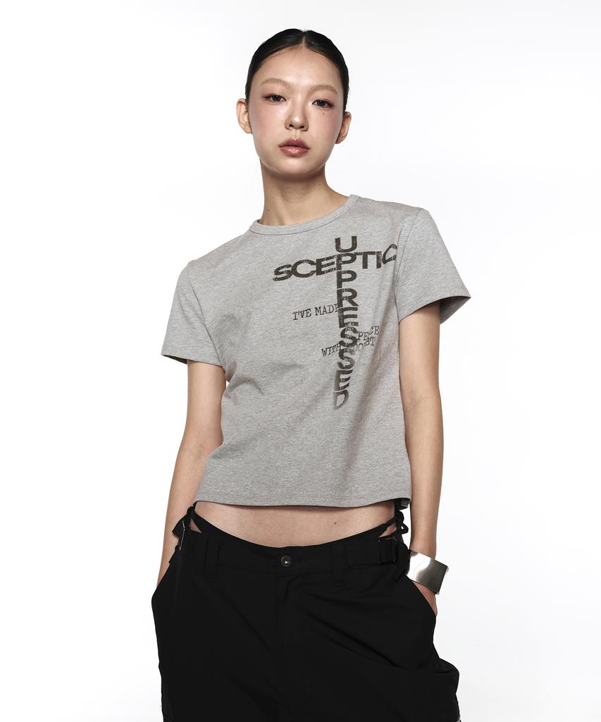 ROCKCAKE Sceptic Crop Top - Gray