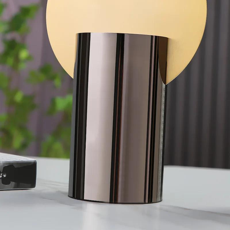 Metal Vase Stainless Steel Flowerpot Geometric Elliptical Marble Flower Vase Flower Arrangement Accessories Home Decoration