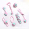 Cotton Rope Pet Toy Set Dog Cat Bite Resistant Chew Rope Knot Ball Outdoor Toys Molar Tooth Cleaning Pet Toy Durable Cotton Rope