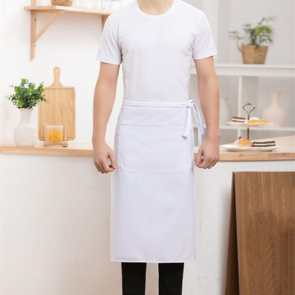 Antifouling Waiter Waist Apron Adjustable Chef Uniform Professional Half Apron Cafe