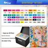 Sta 3212BR 168-Color Soft Tip Oil-Based Anime Markers Set