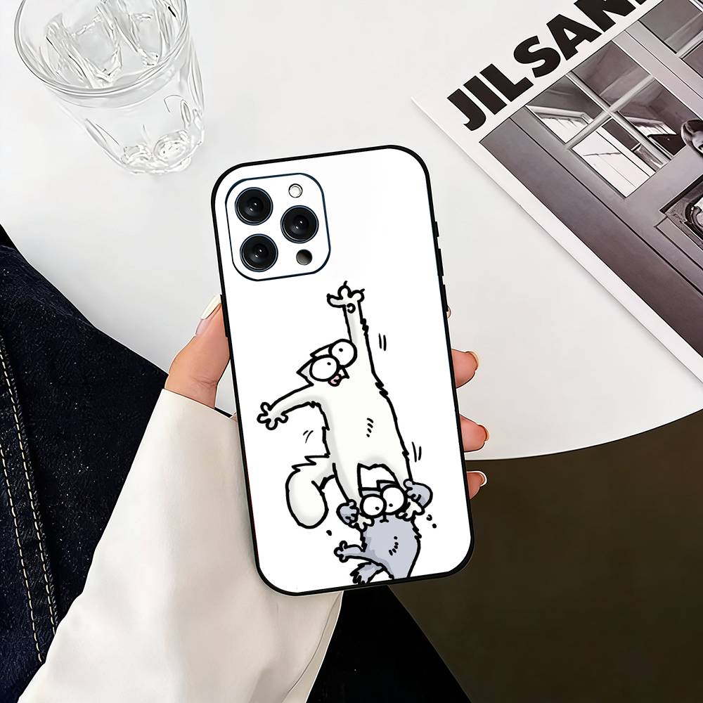 S-Simons And Cats-s Phone Case Silicone Soft For IPhone 17 16 15 14 13 12 11 X XR Plus Pro Max Plus