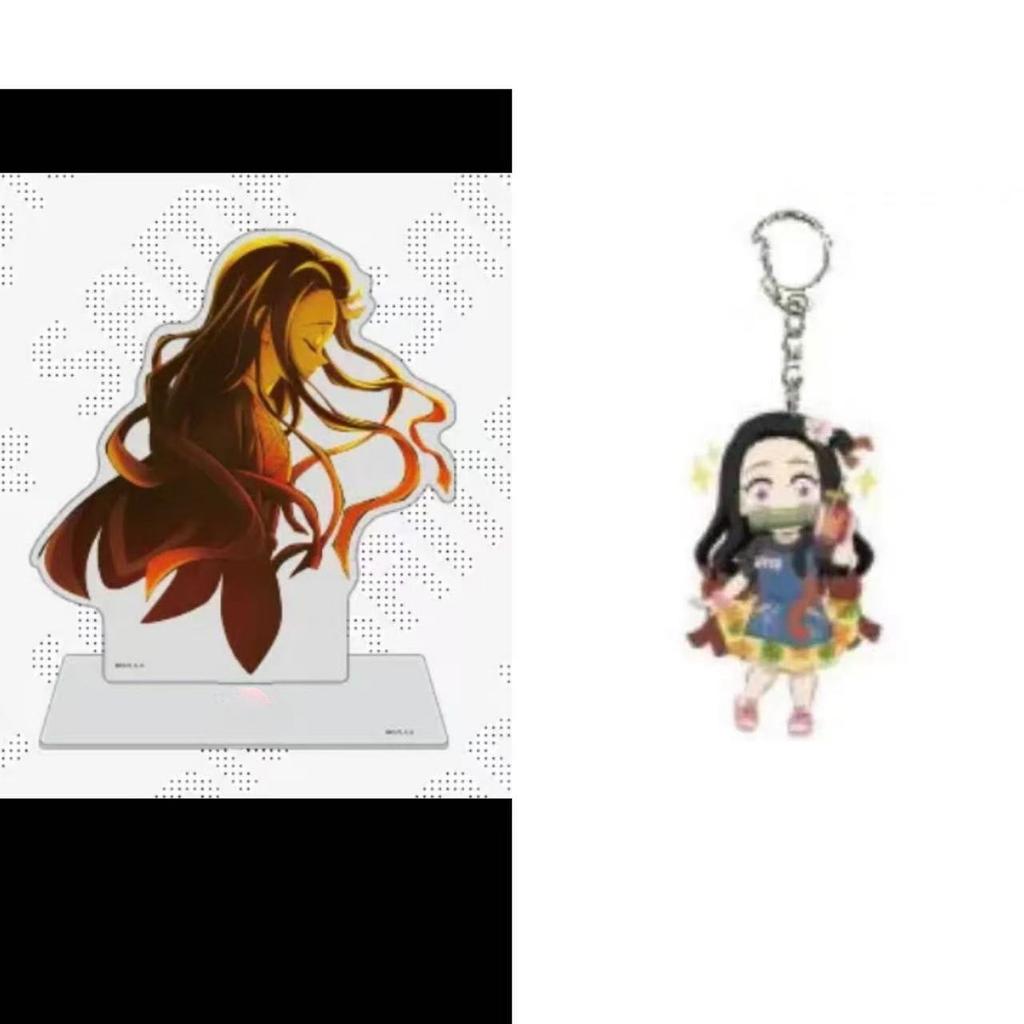 FOR Balde of Ghost Giyu Collection Acg Stand Cute Mitsuri Figurine Acrylic Stand Sanemi Acrylic Stand Shinobu Statue Obanai Toys