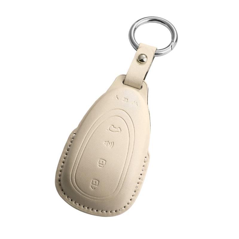 Great Wall Wey Blue Mountain 3D PU Leather Key Pouch with Car Remote Key Buckle