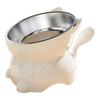 Stainless Steel Cat Bowl Anti-Spill Slanted Cat Food Food Water Dish For Cats Kitten Stainless Steel Cat Bowl