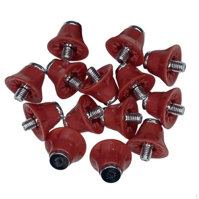 14 piezas de clavos para zapatos de fútbol, tachuelas para zapatos de Rugby, tornillo antideslizante roscado M5 de 13mm en fútbol