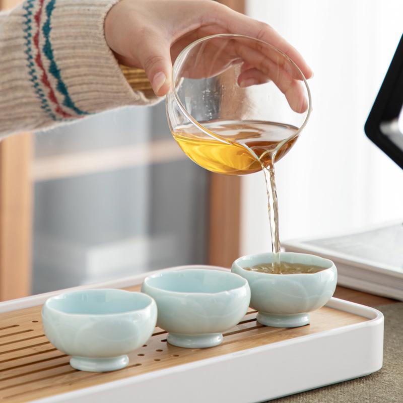 Travel Tea Set Portable Express Cup Car Mounted Outdoor Portable Tea Pot Tea Cup Ceramic Kung Fu Tea Set