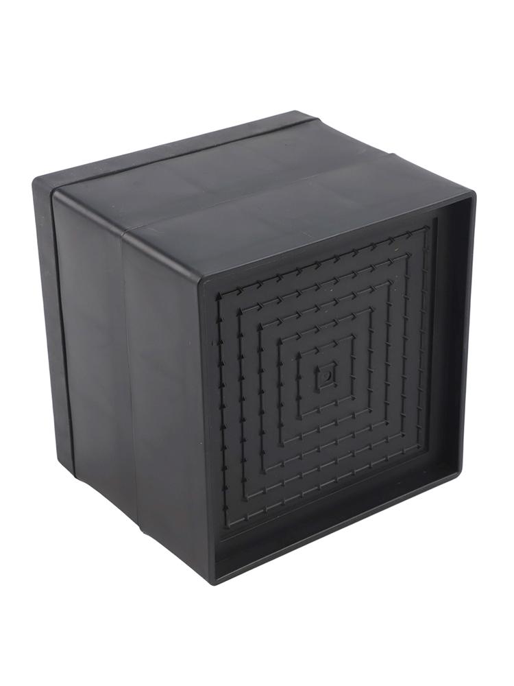 Black Color Chair Leg Pads Stackable Risers Flexible Stacking