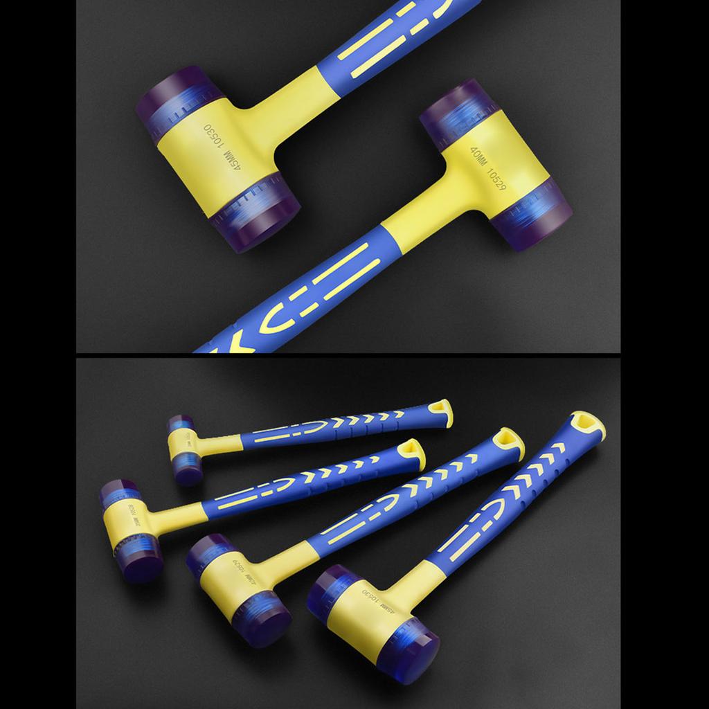 Portable Ergonomic Floor Tile Tapping Installation Hammer With Detachable Plastic Handle for Watch Repair Hardware Tool