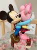 NO BOX Disney Store limited Mickey Minnie Christmas Big Figure 25cm Heart Base