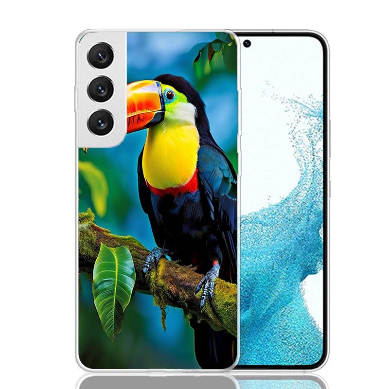 Tropical Toucan Phone Case For Samsung Galaxy S26 S25 Edge S24 S23 FE S22 Ultra S21 Plus S20 + Fundas Cover Coque Galaxy S25 S24