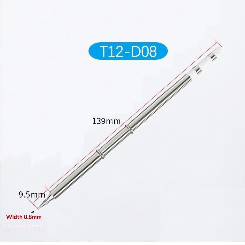 T12 Series Soldering Iron Tip High Accuracy Multi-use Replacement Fit for Hakko FX951 Electric Soldering Station