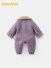 DUUDUU Winter Cotton Rompers for Newborns & Infants, Fleece-Lined, Class A, Thick Jumpsuits