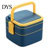 Lunch Box Leak-proof Sealed Double Layer Large Bento Capacity Outdoor Boxes for School