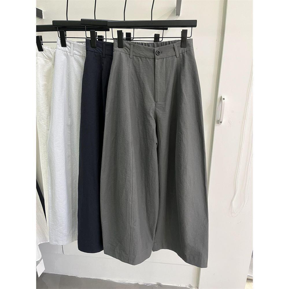 Chic Minimalist High-Waisted Korean Spring 2026 Straight-Leg Women s Casual Pants XL