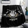 1PC Collingwood Football Club Print Flannel Blanket, High quality All Seasons, Home Decor, Warmth and Comfort, Perfect for Christmas Gifts