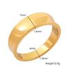 18K Gold-Plated Titanium Steel Ring - Plus Size Luxury Niche Design