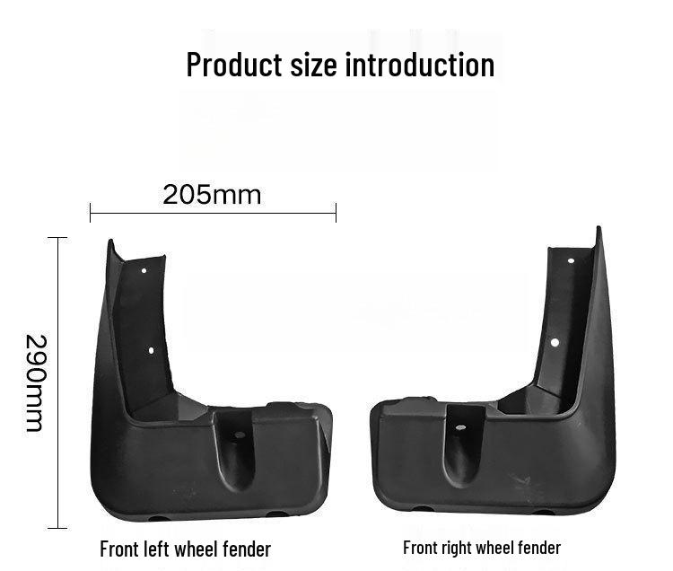Soft Rubber Mudguards for BMW X3 2018-2022 Tire Protection and Modification