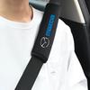 AAGG1 Car Styling Seat Belt Cover Leather Seatbelt Shoulder Strap Protector Pads for 3 Bk Bl 323 Axela Atenza CX-3 CX-4 CX5 CX-7