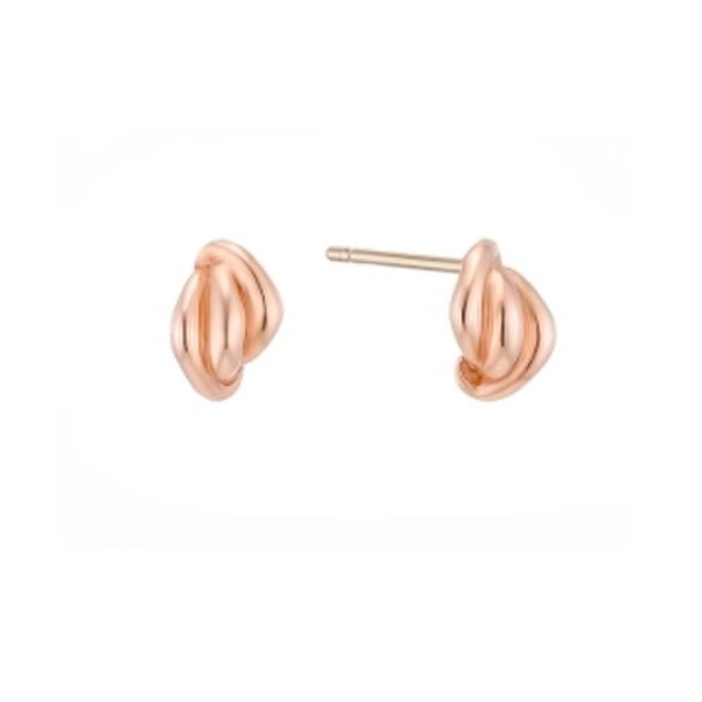 London Knot Line 10K Pink Earrings