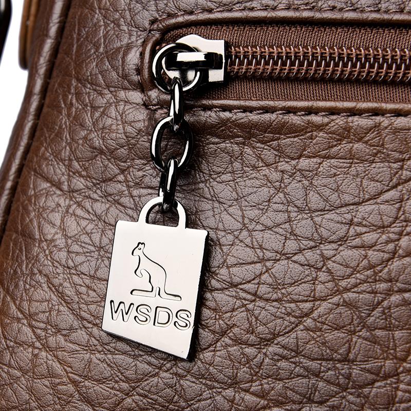 Vintage PU Rucksack Damen Pendler Große Kapazität Reise Rucksack Multifunktionale Umhängetasche