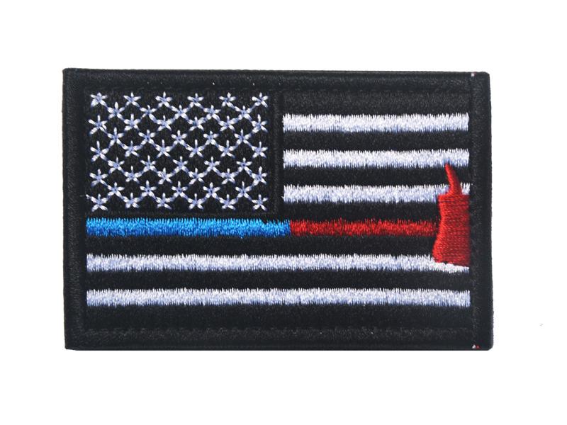 US Flag Embroidered Velcro Patch for Backpack or Shoulder