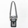 Applicable To iphone11Pro Mobile Phone Case Diagonal Span Lanyard 7G/8Plus Plug-in Card Plaid Protective Case Japan and Korea