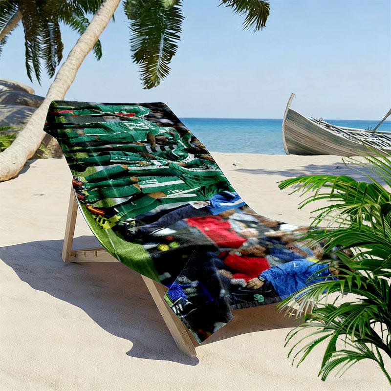 Panathinaikos FC Print Strandtuch, Großes Weiches Schnelltrocknendes Handtuch für Strand Camping Schwimmen
