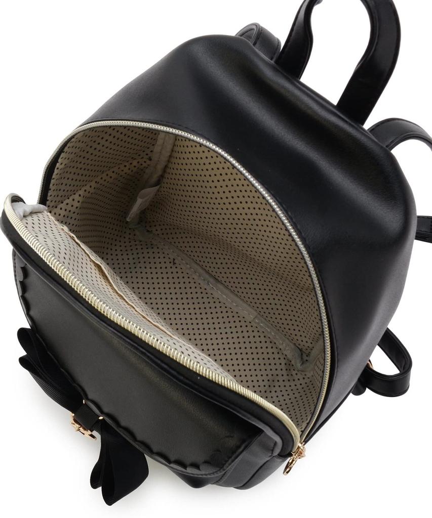 Reborn Company Ribbon Mini Backpack Black [Butter]
