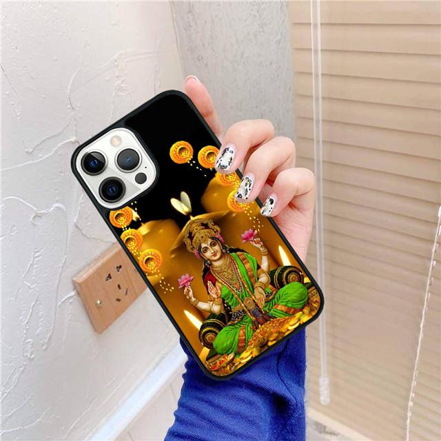 Housse de téléphone Goddess Hindoue Lakshmi Pour iPhone 17 Air 15 16 14 13 12 Pro Max 11 Pro Max Plus Coque Shell