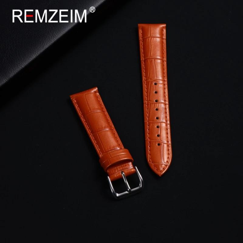 Men Women Fashion Bright Genuine Leather Watch Straps 12/14/16/18/20/22mm Watchbands Bracelet Smooth Replacement Wristband