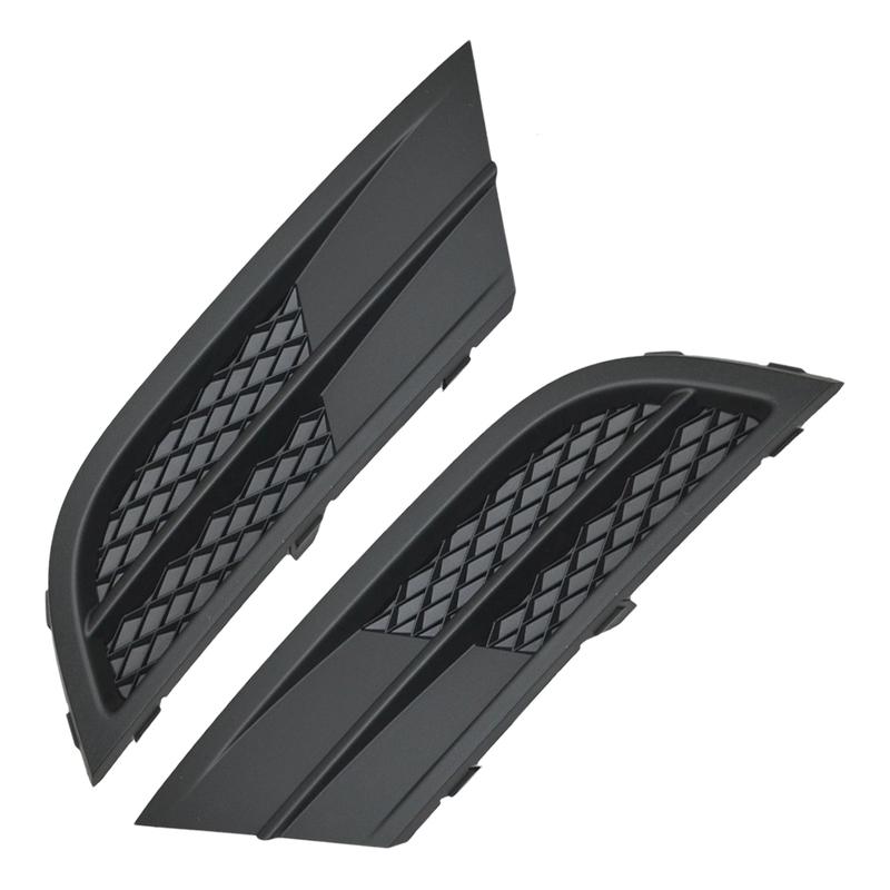 Matte Black Car Front Bumper Fog Light Grille Cover Trim Left/ Right for VW Jetta 2015 2016 2017 Without Fog Light 5C6853666G