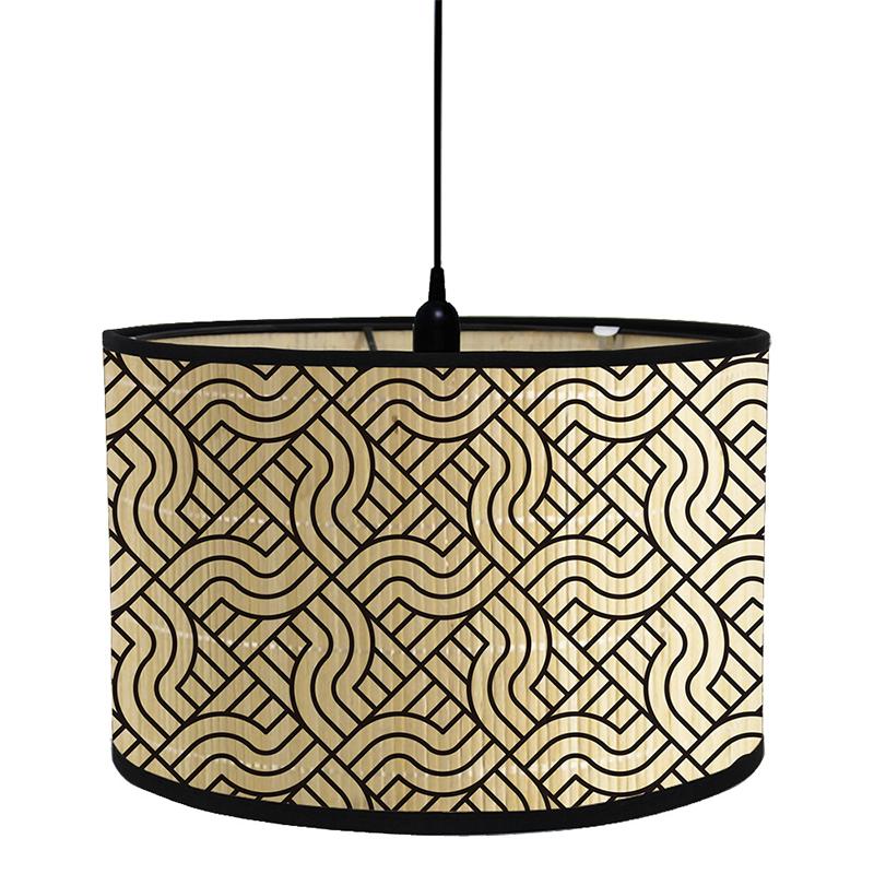 

New Japanese Homestay Retro Chandelier Lamp Shade Bar Cafe European Home Living Room Decor Bamboo Lampshade Art Light Cover