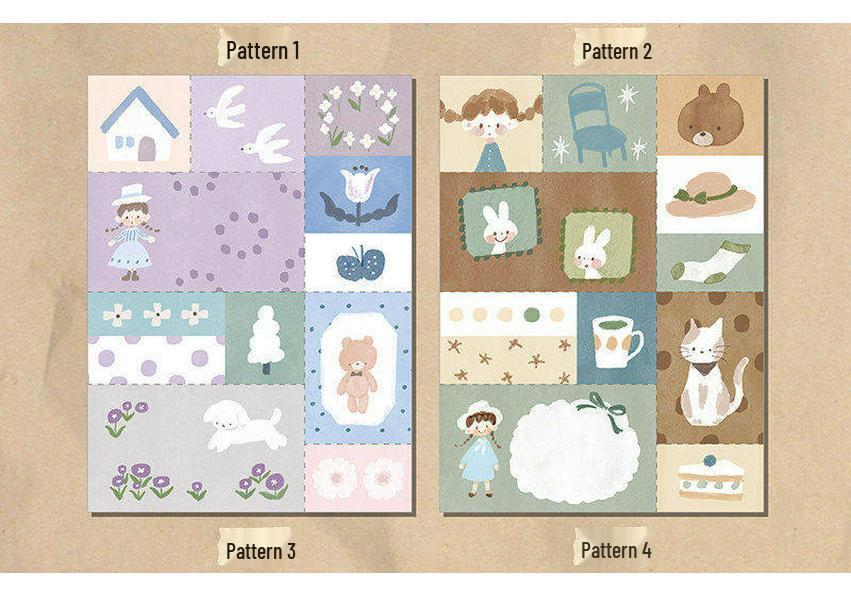 Zhuo Da Wang Tear-Off Sticky Notes: Hand-Tear Ant Line Paper for Journal Collage and Scrapbooking.