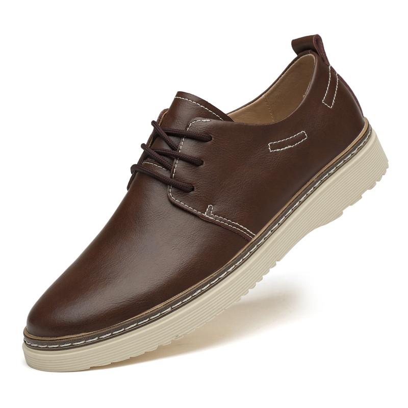 Casual Men's Leather Shoes High Quality and Comfortable Style Outdoor Leisure Business Party Daily Office Driving Adult Shoes