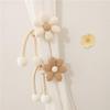 Floral Curtain Tiebacks Stylish Curtain Accessories Boho Flower Curtain Tieback Set Stylish Decorative Drapery for Room