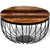 Vidaxl Coffee Table, Solid Reclaimed Wood