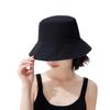 Plaid Wide-brimmed Bucket Hat Women's Summer Big Brim Showing Face Small Sun Hat Sun Protection Hat Basin Hat