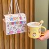 Cute Cherry Balls Genuine Co-branded Ceramic Mugs for Girls' Birthday Gifts and Practical Souvenirs for Girlfriends