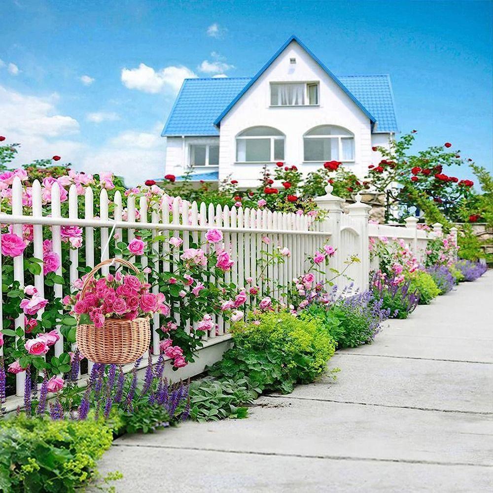 3pcs Iron Fence Hooks Durable Railing Hooks Gardening Accessories Fence Flower Groove Hooks  Home