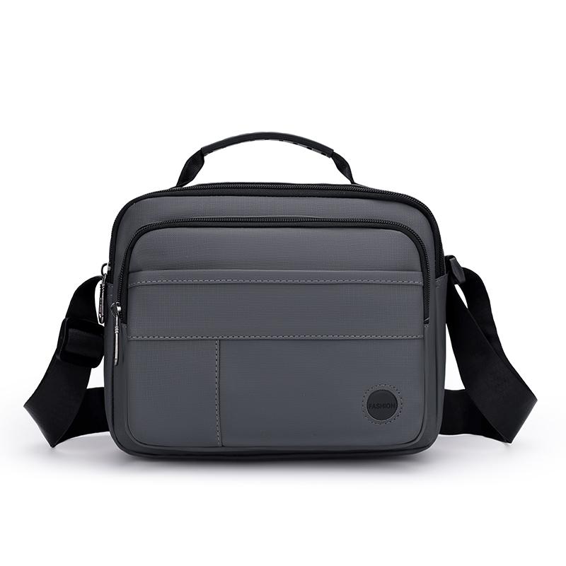 Men's Business Document Bag Lightweight Large Capacity Multi-Compartment Crossbody Bag Commuter Shoulder Bag