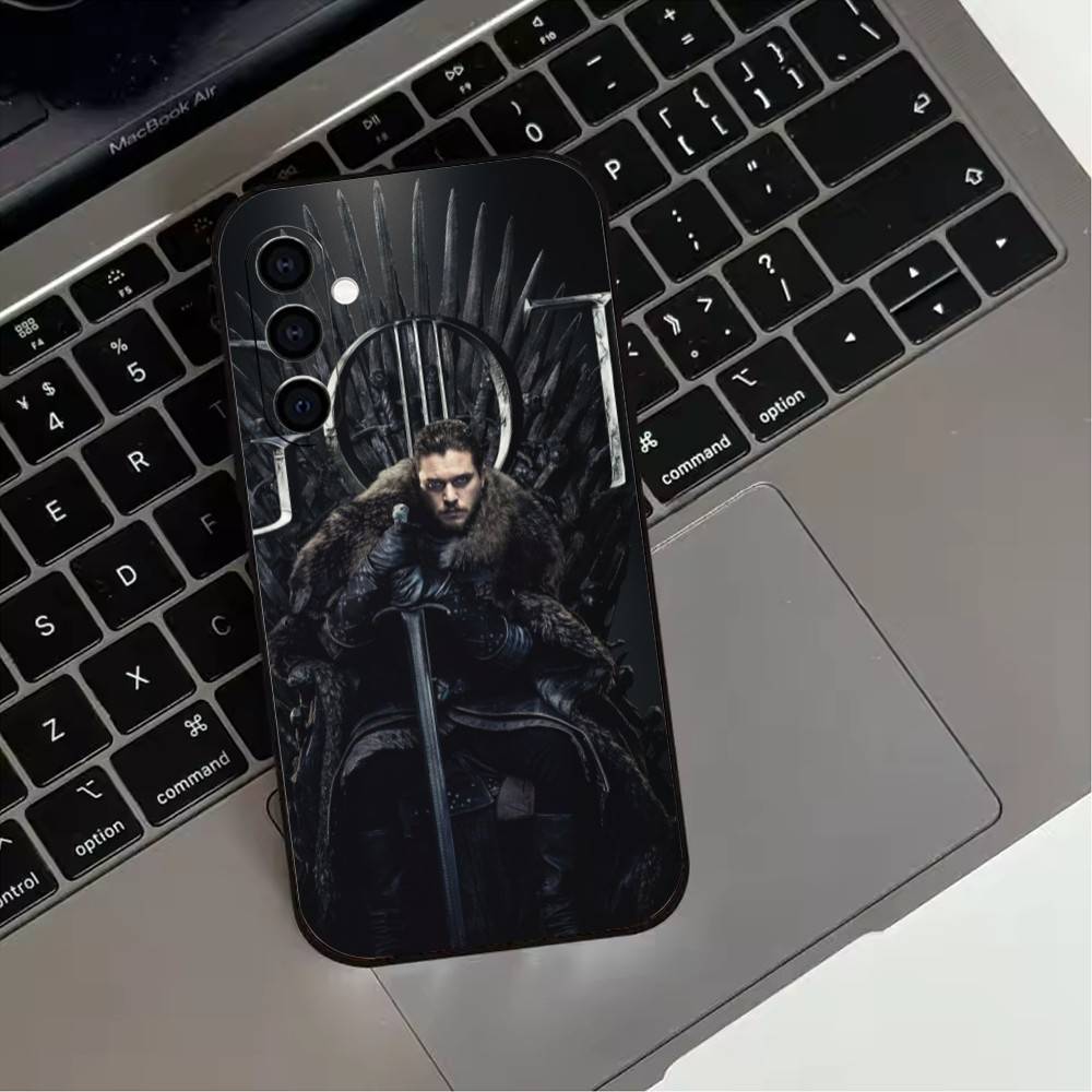 Game of T-Thrones The I-Iron T-Throne Phone Case For Samsung Galaxy A73,A72,A71,A70,A53,A52,A51,Soft Silicone Black Cover