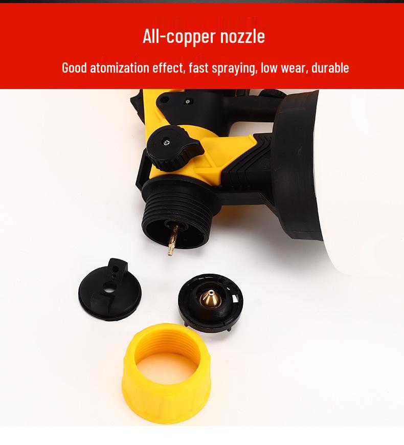 New High-Pressure Portable Electric Spray Gun with Detachable Lithium Battery